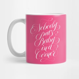 Nobody puts baby in a corner (white) Mug